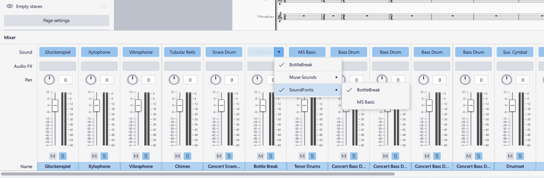 Add Sound Effect in MuseScore 3 MuseScore